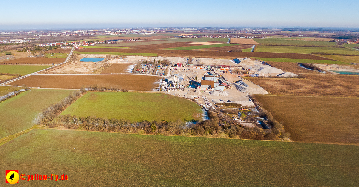 07.02.2023 - Luftbilder von dem Quetschwerk in Gronsdorf bei Haar